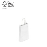 Shop for Shops Kraft paper bag extra small with handle 160 W x 255 H x 60 mm gusset(A8020.1WH)