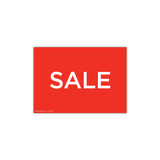 Shop for Shops A4 landscape double sided sign card "SALE" (pack of 5) 297 W x 210 mm H(T6500.1RDWH)