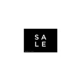 Shop for Shops A5 landscape double sided sign card "S A L E" (pack of 5) 210 W x 148 mm H(T6719.1BKWH)