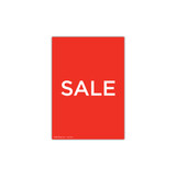 A4 portrait double sided sign card "SALE" (pack of 5) 210 W x 297 mm H(T7500.1RDWH)