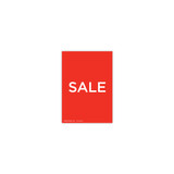 A5 portrait double sided sign card "SALE" (pack of 5) 148 W x 210 mm H(T7700.1RDWH)