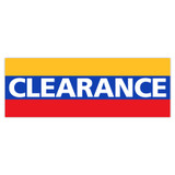 Shop for Shops Exterior PVC Banner with Ropes 'CLEARANCE' 2400 W x 865mm H(T3378MU)