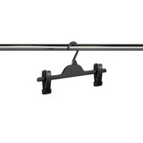 Plastic adjustable clip hanger T series 340 mm W(HT6340BK)