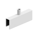 Signage hardware saddle fits stem for MAXe rail 100 W for 12 mm rail(T1235WTS)