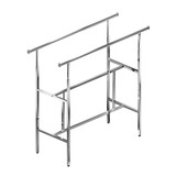 Shop for Shops Heavy duty double rail clothes rack with adjustable rails 1530 W x 560 D x 1280-1800 mmH(R1260.2CH)
