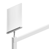 Signage hardware saddle fits post for Style rack (T1225WTS)