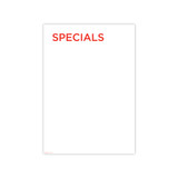 Poster "SPECIALS" (writable) 594 W x 841mm H(T4323WHRD)
