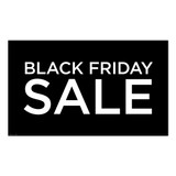 Poster "BLACK FRIDAY SALE" Landscape 1000 W x 594mm H(T4429BKWH)