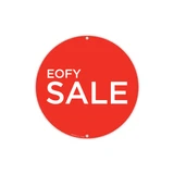 Shop for Shops Round double sided poster "EOFY SALE" Double Sided 400mm DIA(T4712RDWH)