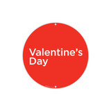 Shop for Shops Round double sided poster "Valentine's Day" Double Sided 400mm DIA(T4726RDWH)