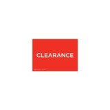 Shop for Shops A5 landscape double sided sign card "CLEARANCE" (pack of 5) 210 W x 148 mm H(T6709.1RDWH)