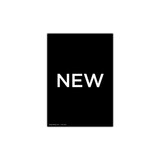 A4 portrait double sided sign card "NEW" (pack of 5) 210 W x 297 mm H(T7548.1BKWH)