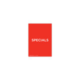 Shop for Shops A5 portrait double sided sign card "SPECIALS" (pack of 5) 148 W x 210 mm H(T7722.1RDWH)