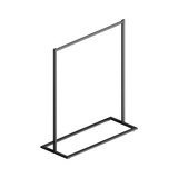 Shop for Shops Style clothes rack 1200 W x 457 D x 1400mm H(R3120BKS)