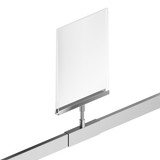 Signage hardware saddle fits stem for MAXe rail (T1235SC)