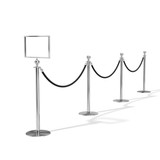 A4 portrait sign holder to suit rope post (A4856CH)