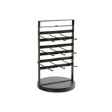Counter jewellery spinner with 9 adj double sided hooks  500 H x 280 mm DIA(M3200BKS)