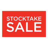 Poster "STOCKTAKE SALE" Landscape 1000 W x 594mm H(T4440RDWH)