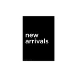A4 portrait double sided sign card "new arrivals" (pack of 5) 210 W x 297 mm H(T7504.1BKWH)