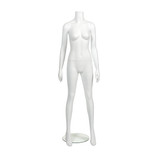Shop for Shops Plastic female mannequin no head glass base HT=1610, B=800, W=630, H=810 mm(B9425WH)