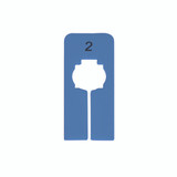 Shop for Shops Garment counter for change room - number 2 50 W x 126 mm H(A2072BL.2)