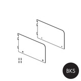 Shop for Shops MAXe 30 mm shelf bracket set with 137 H ends 300 mm D x 2.5 mm Thick(E6023BKS)