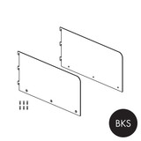 Shop for Shops MAXe 30 mm shelf bracket set with 177 H ends 400 mm D x 2.5 mm Thick(E6024BKS)