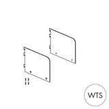 Shop for Shops MAXe 30 mm shelf bracket set with 137 H ends 200 mm D x 2.5 mm Thick(E6022WTS)