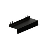 Shop for Shops Slimline metal with ticket provision to suit shelf for slatwall, slatmesh and metal peg 250 W x 100 mm D(S2552BKS)