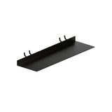 Shop for Shops Slimline metal shelf for slatwall, slatmesh and metal peg 293 W x 100 mm D(S2553BKS)