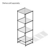 Stilt folding frame for 4 x 400 x 400 mm shelves 406 W x 1345 H x 440 mm D(F1814BKS)