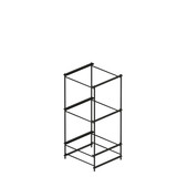Shop for Shops Stilt folding frame for 3 x 400 x 400 mm shelves 406 W x 960 H x 440 mm D(F1813BKS)