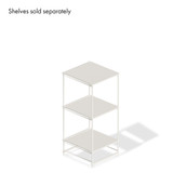 Stilt folding frame for 3 x 400 x 400 mm shelves 406 W x 960 H x 440 mm D(F1813WTS)