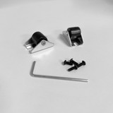 Style clothes rack with 2 rollers & 2 glides 1200 W x 457 D x 1400mm H(R3120.1WTS)