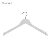 Shop for Shops Wooden hanger standard contoured wishbone with notches 440 W x 12 mm Thick(HSC2628WH)