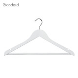 Shop for Shops Wooden hanger standard contoured with notches & rail 440 W x 12 mm Thick(HSC2630WH)