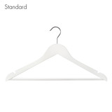 Shop for Shops Wooden hanger standard flat with notches & rail 440 W x 12 mm Thick(HSF2630WH)