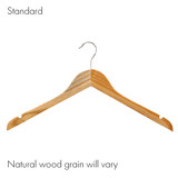 Shop for Shops Wooden hanger standard flat wishbone with notches 440 W x 12 mm Thick(HSF2628BH)