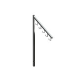 Angled arm with 5 hooks for 2-way & 4-way clothes racks 375 mm L(R2083.1CH)