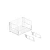 MAXe wire basket collapsible with angle adjustable brackets 582 W x 440 D x 310 mm H(E71506WTS)