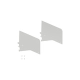MAXe 30 mm shelf 137 mm high sides angle adjustable (2 angles) bracket set - 300 mm D(E6123WTS)