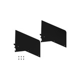 MAXe 30 mm shelf 177 mm high sides angle adjustable (2 angles) bracket set - 400 mm D(E6124BKS)
