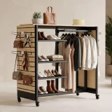 MAXe H frame gondola 1200 bay with extra middle post & 2 x 600 mm end bays 1288 W x 632 D x 1240 mm H(E0623.4BKS)