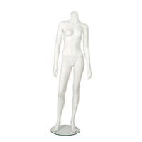 Shop for Shops Style female mannequin pose 2 no head 420 mm DIA glass base HT=1650, B=860, W=610, H=840 mm(B8182SWNH)