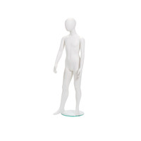 Kids style mannequin age 10 with abstract head and base (B8585SW)