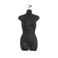 Shop for Shops Female S-M torso front with hanging hook 770 mm H(B9030BK)
