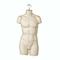 Shop for Shops Male M-L torso front with hanging hook 865 mm H(B9034SK)