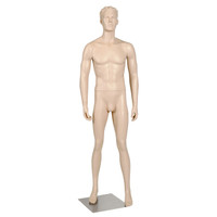 Shop for Shops Fibreglass male mannequin fashionable pose with head HT=1920, Chest=930, W=760 mm(B9406SK)