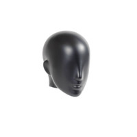 Semi-abstract head to suit plastic female mannequins (B9437BK)