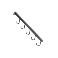Shop for Shops MAXe backrail angled arm with 5 hooks 405 mm D 18 x 18 mm section(E4860BKS)